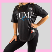 Women's Black Elegant Pump Cover Activewear T-shirt